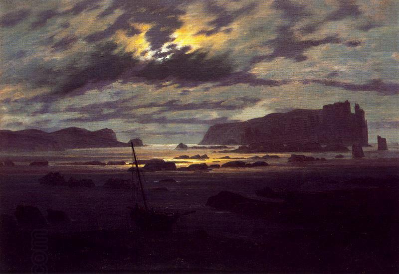 Caspar David Friedrich Northern Sea in the Moonlight China oil painting art